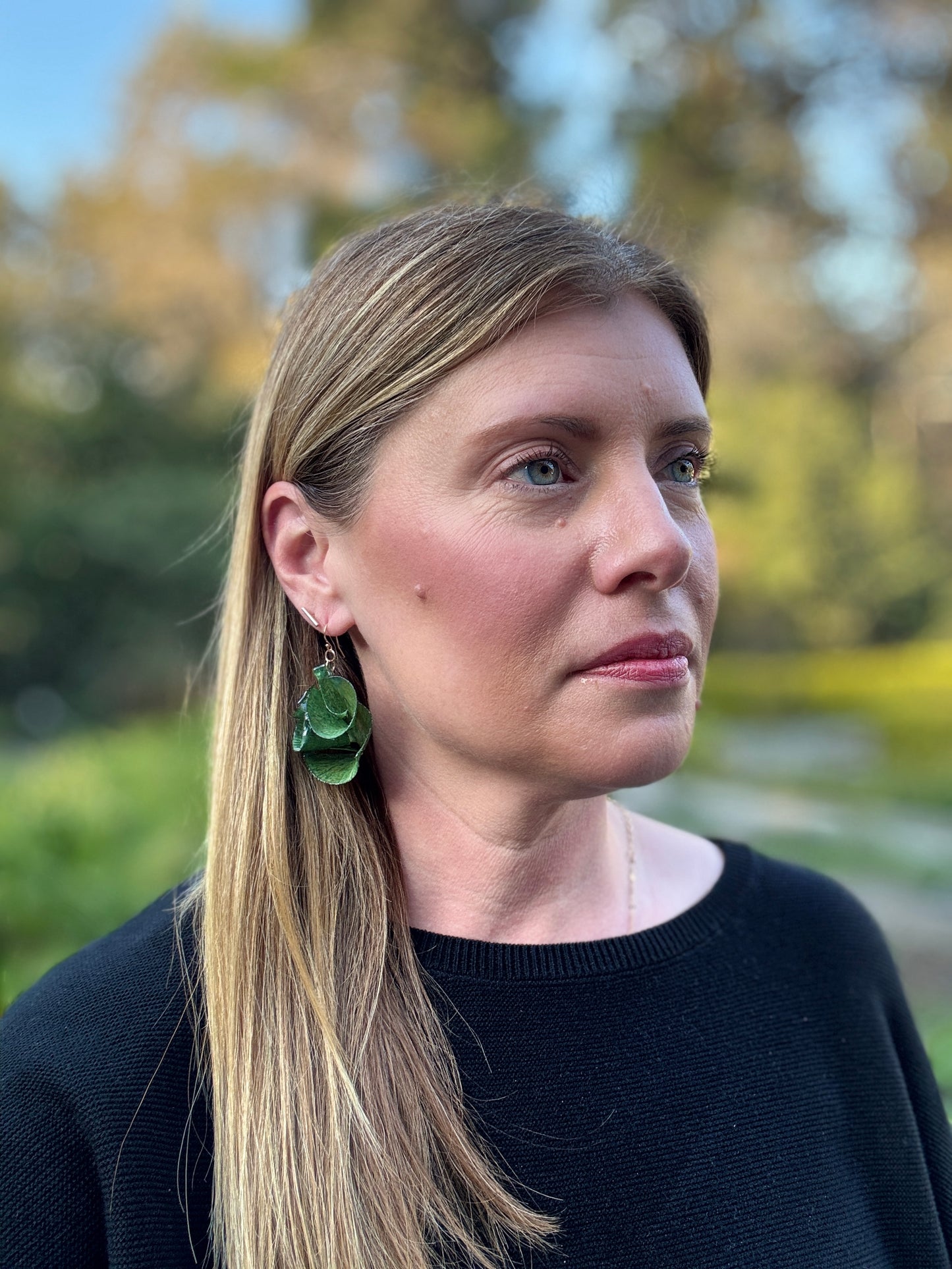 Wooden Earrings from Scraps