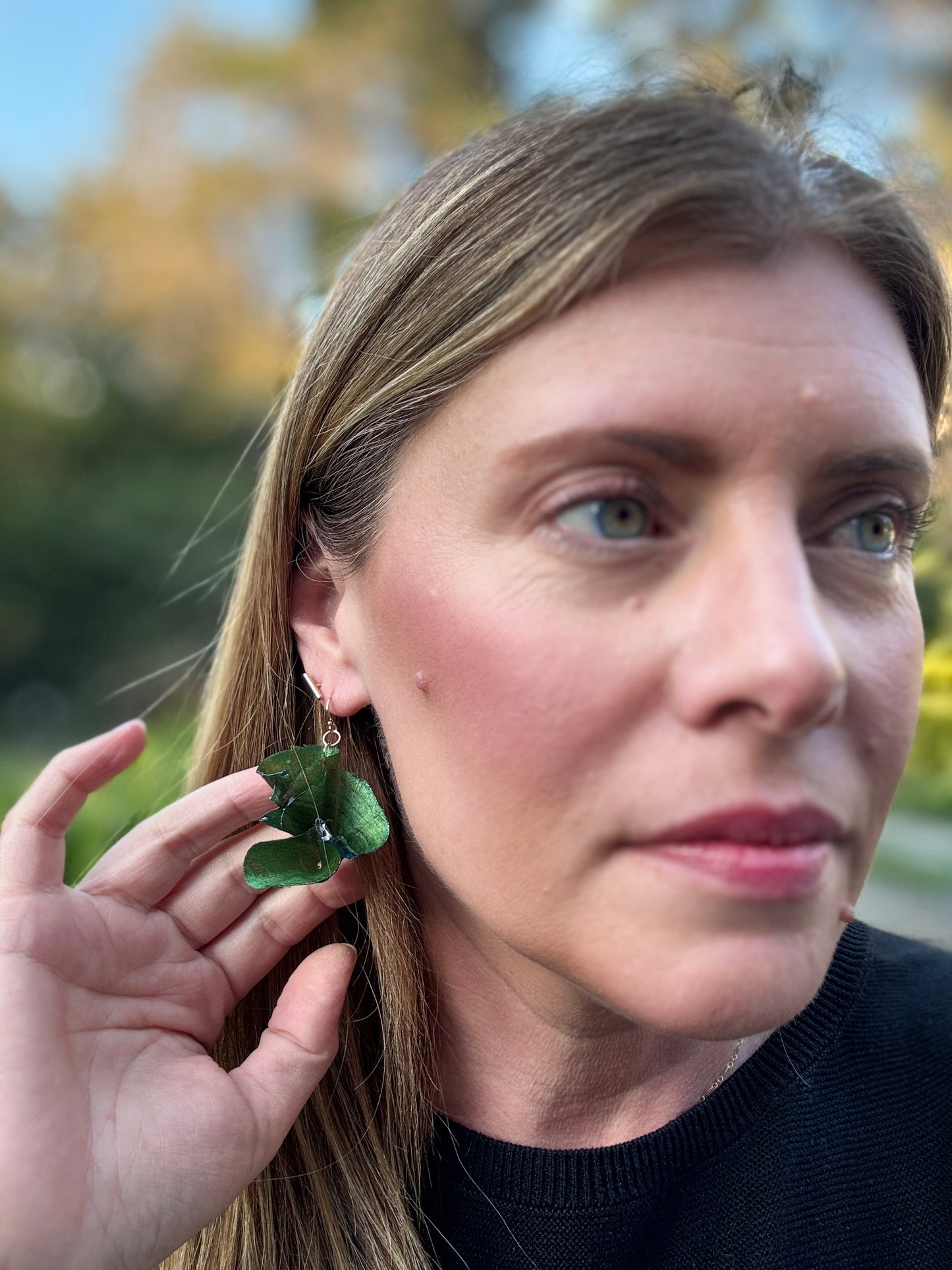 Wooden Earrings from Scraps